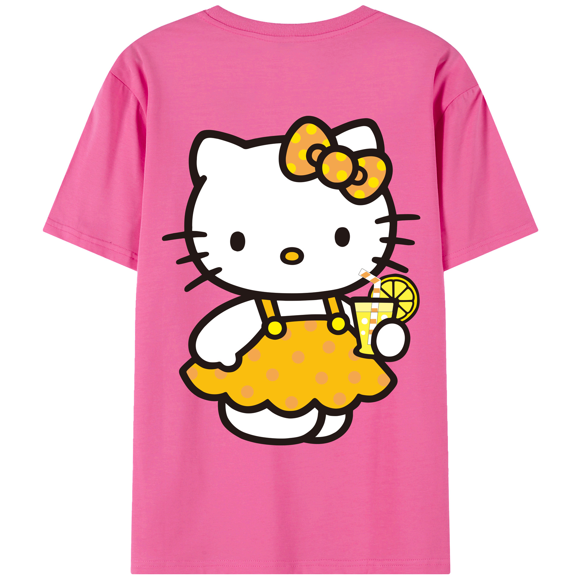 （画像用） Hello Kitty ハローキティ レディース半袖Tシャツ(バックプリント)